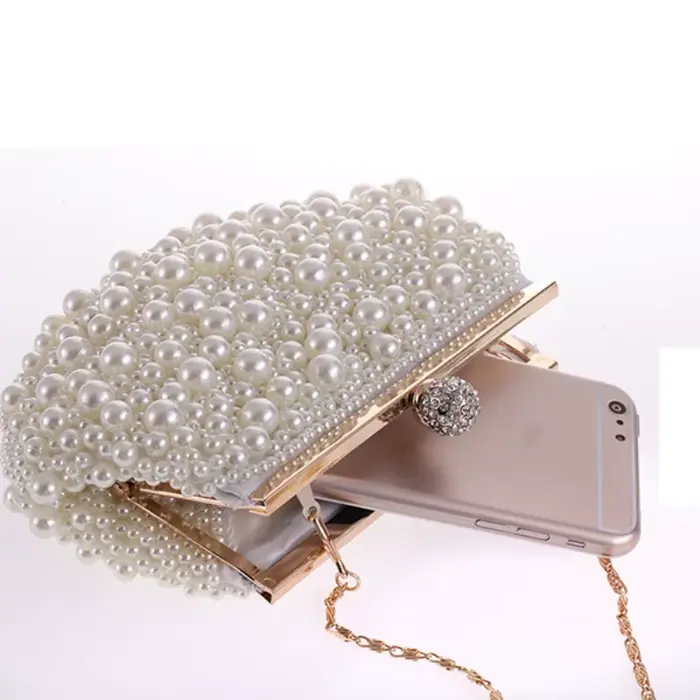 Soirée mariage pochette sac à main perle sac robe dîner petit sac