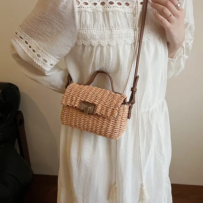 Nouveau Sac à Main en Paille Été 2026 pour Femme