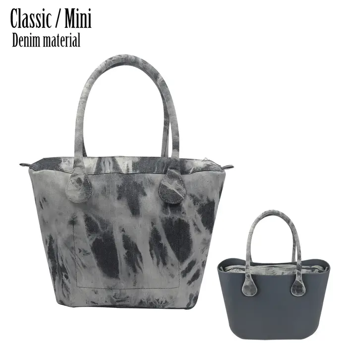 Sac à Main en Toile Denim pour Femme