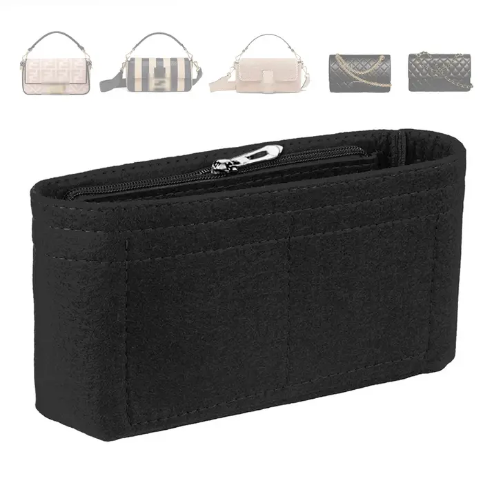 Sac à main en feutre tendance, organisateur de maquillage, doublure parfaite pour les sacs à main de