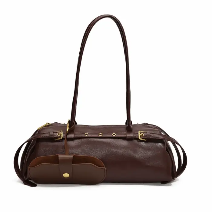 Sac à main rétro en cuir PU pour femmes