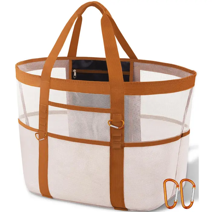 Sac fourre-tout de plage de grande capacité, sac de voyage adapté aux femmes/hommes, piscine, vacanc