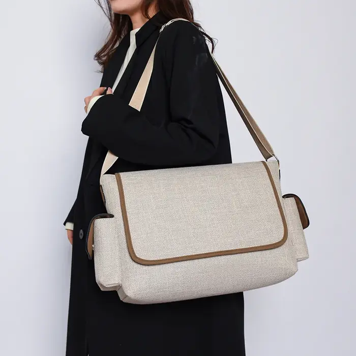 Sac à Main en Toile de Grande Capacité pour Femme