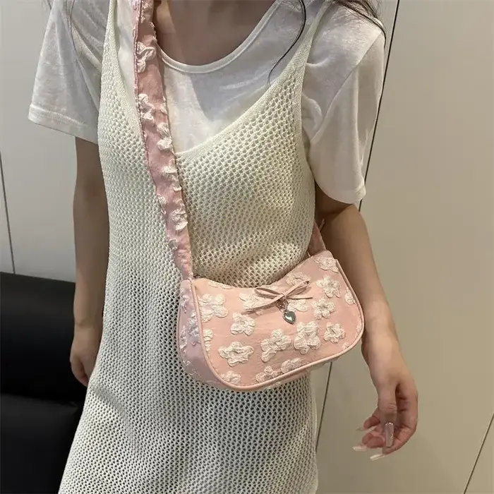 Sac à main Chic en forme de croissant pour femmes