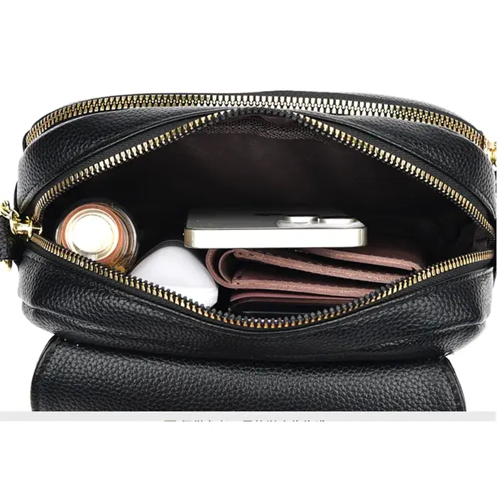 Mini sacs à bandoulière élégants en cuir souple pour femmes