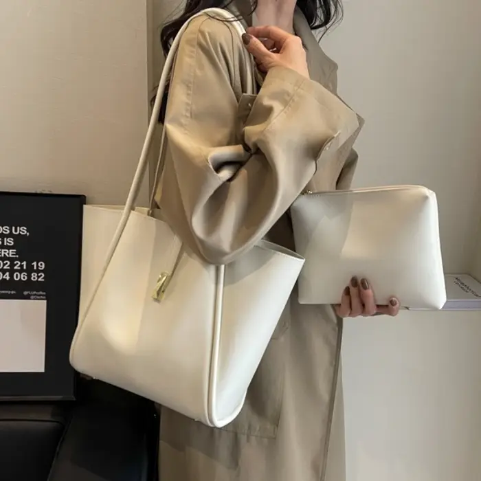 Sacs fourre-tout de luxe de marque pour femmes en cuir PU souple