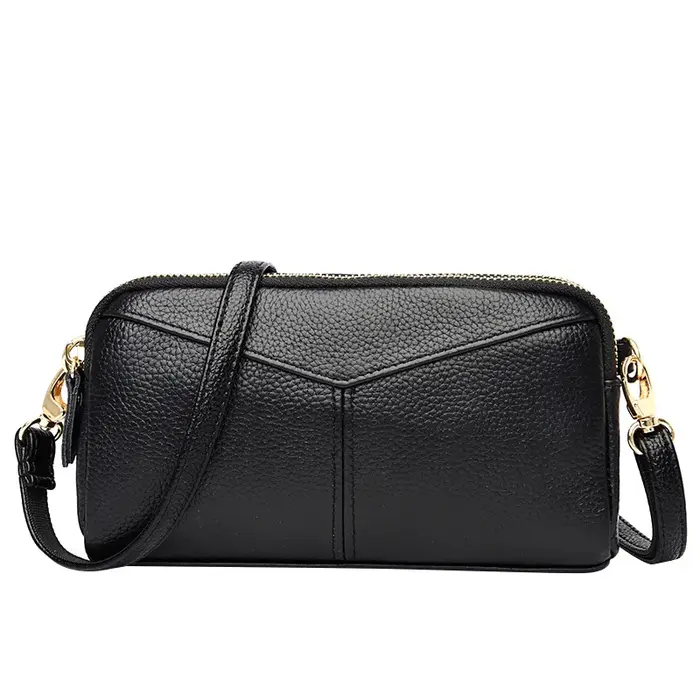 Petit Sac à bandoulière Main 100% cuir véritable pour femmes