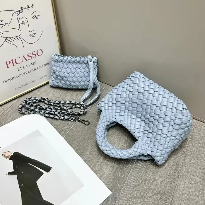 2025 nouveau été Mini sac à bandoulière femmes sac à main pur tissé à la main panier sensation haut 