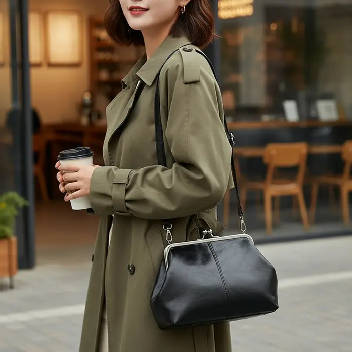 Sac à bandoulière en cuir PU pour femmes et filles