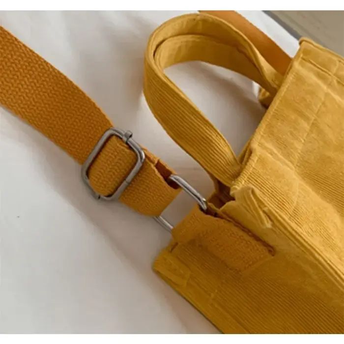 Sac à main Simple en velours côtelé pour femmes