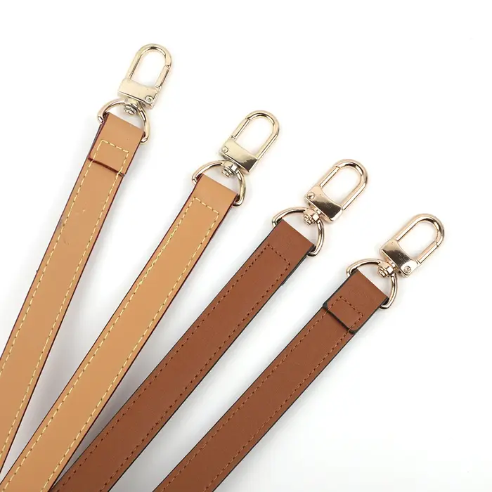 Sangle d'épaule courte de luxe en cuir véritable