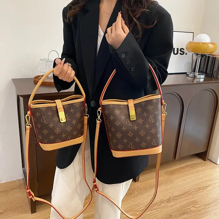 Sac seau à imprimé floral tendance pour femmes