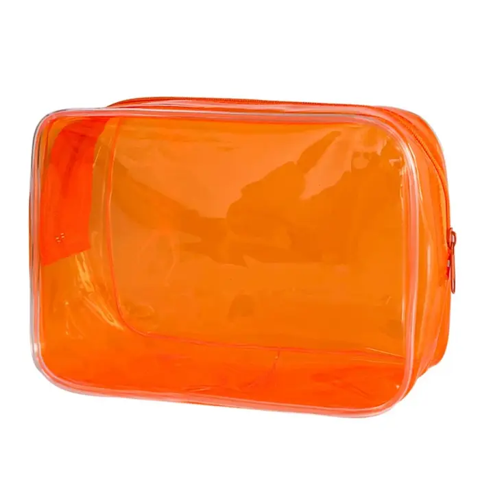 Sac à cosmétiques Transparent coloré, trousse de maquillage pour femmes, sac de lavage en gelée de P