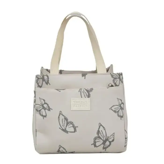 Sac à main polyvalent imprimé papillon, sac fourre-tout pour le bureau, les voyages, les pique-nique