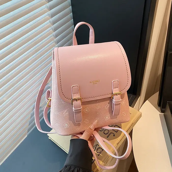 Sac à dos Pu bicolore pour femme