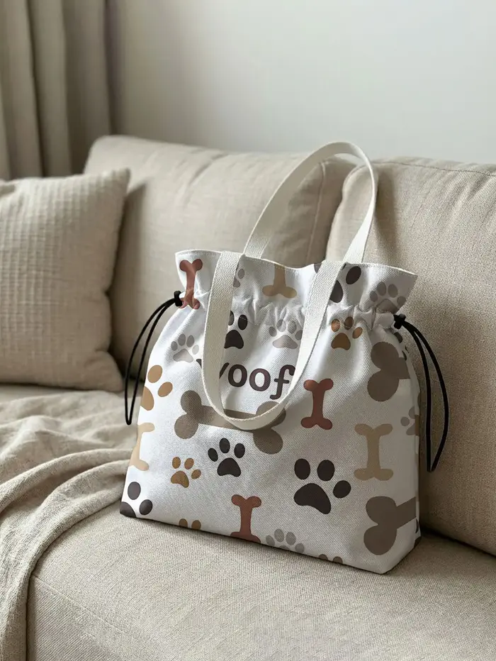 Sac fourre-tout léger en polyester avec cordon de serrage