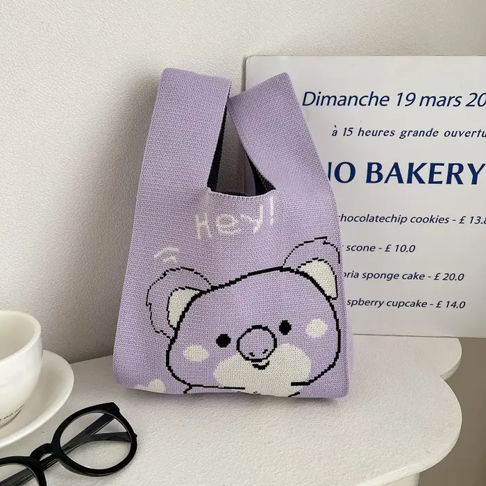Sac à main rétro à rayures pour femmes