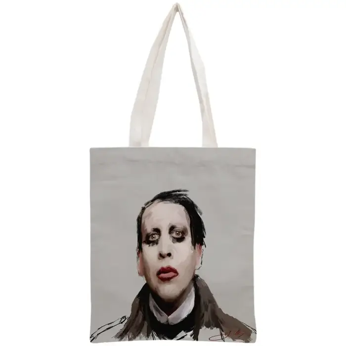 Sac fourre-tout personnalisé Marilyn Manson pour femme