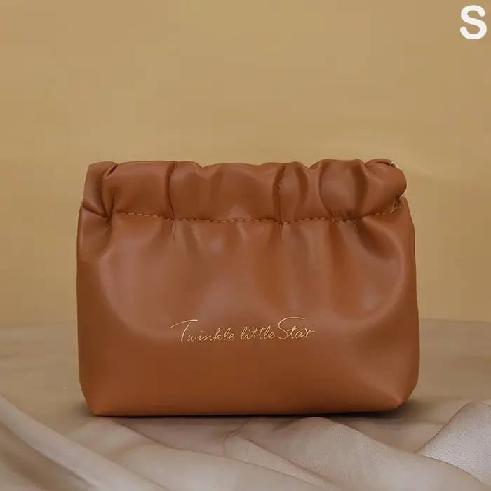 Pochette portable pour femmes, petites trousses de maquillage en PU, mini sac de rangement pour roug