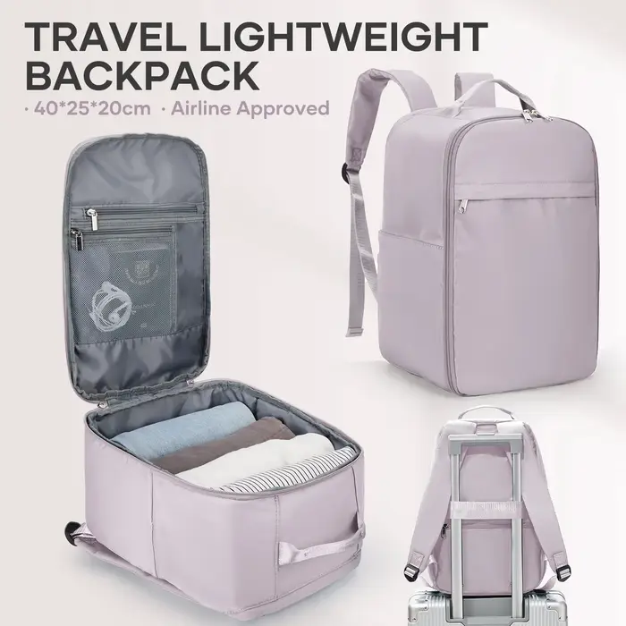 Sac à dos de bagage à main d'avion pour sac de cabine Ryanair 40x20x25, sac à dos de voyage léger po