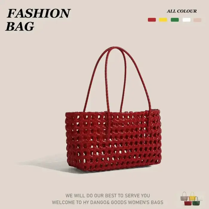 Sac à main en paille tressée fait main