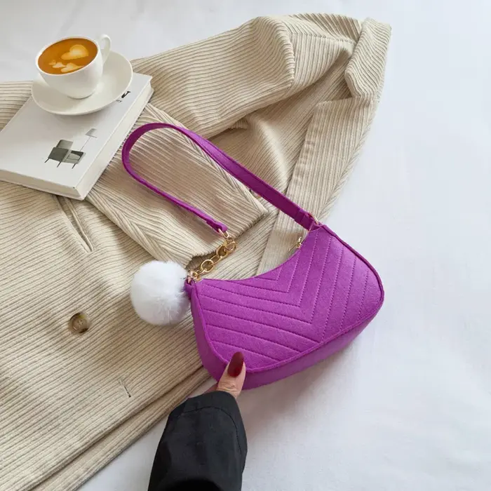 Mini sacs à bandoulière en feutre pour femmes