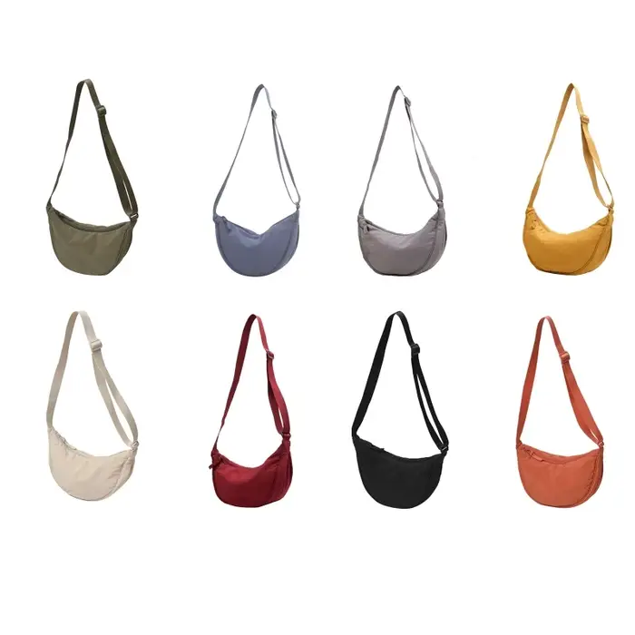 Sac à bandoulière en nylon Hobos pour femmes et filles