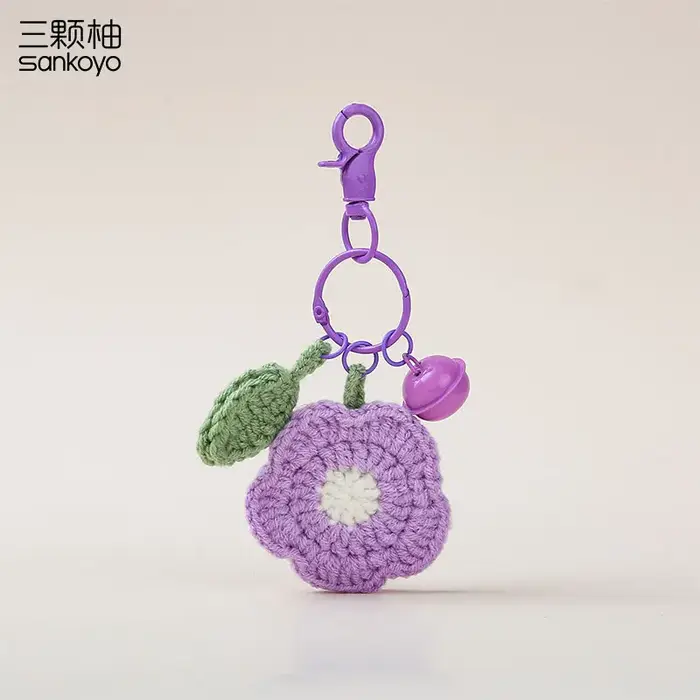 Pendentifs de sac en Crochet en fil de fleur
