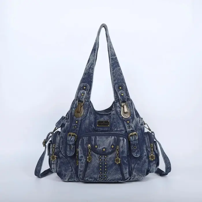 Sacs à main vintage pour femmes, sacs à bandoulière en cuir PU tendance, sacs à main de grande capac