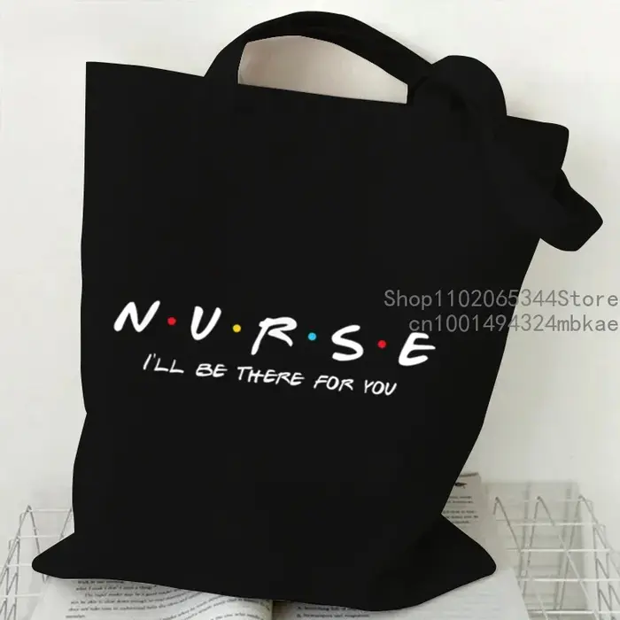Infirmière toile sac fourre-tout femmes amis émission de télévision sac à provisions infirmière je s