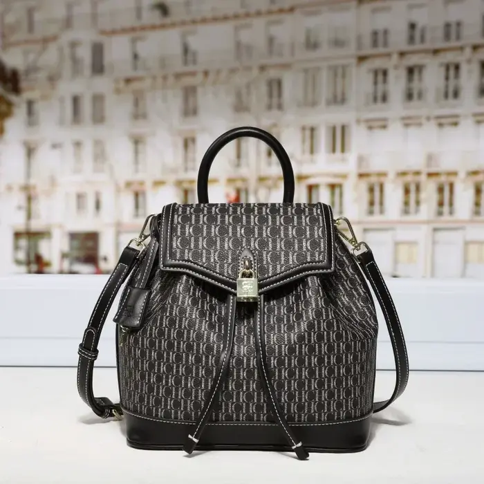 CH femmes sac à dos Vintage or serrure matériel rétro esthétique dames sac trajet court voyage Shopping Date