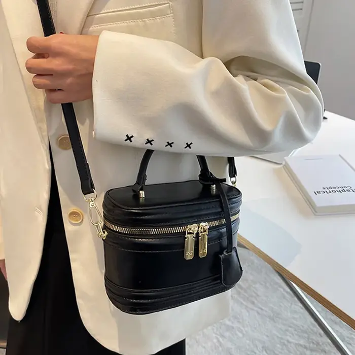 Sacs à bandoulière en forme de baril pour femmes