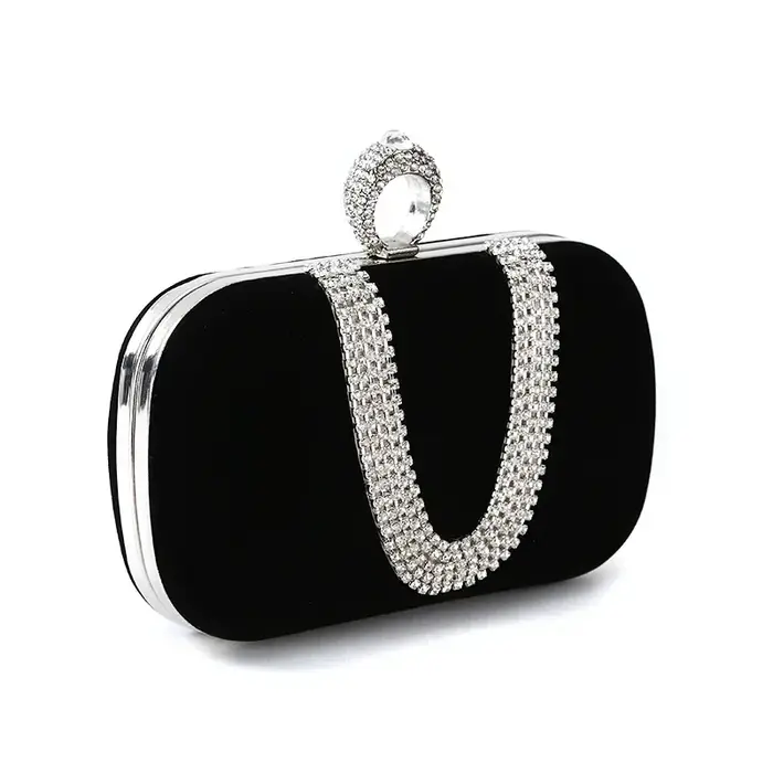Sac à main de soirée en diamant pour femme