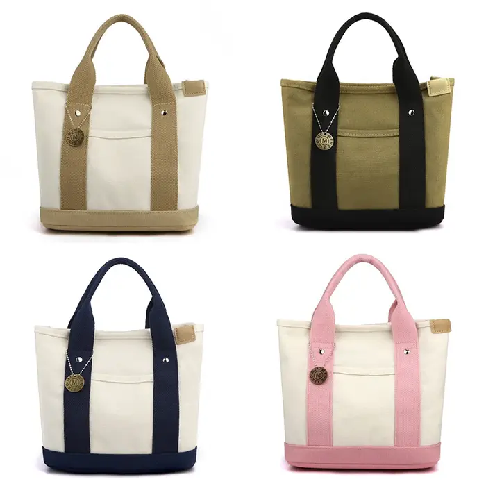 Sac fourre-tout en toile Portable de grande capacité