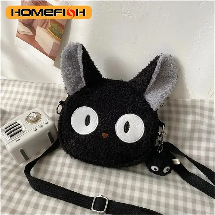 Sac à bandoulière en peluche de style japonais HOMEFISH pour femmes