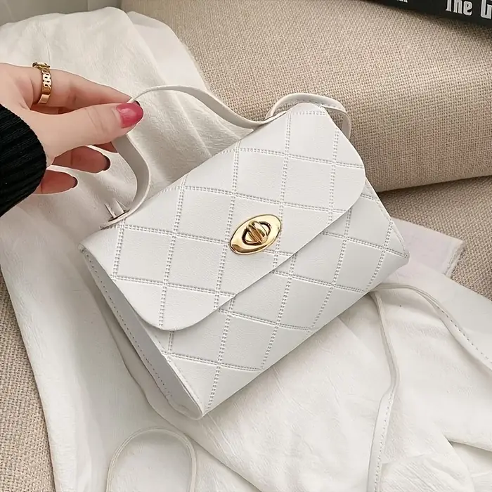 Sac carré matelassé en diamant de Style coréen pour femmes