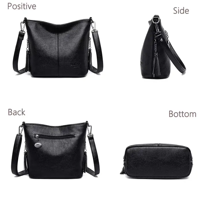 Sacs à bandoulière en cuir souple pour femmes