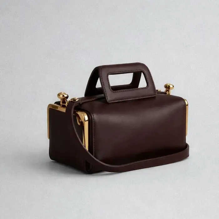 Sac à main Alirattan 2026 Nouvelle Collection Femme Noir Rétro avec Poignée