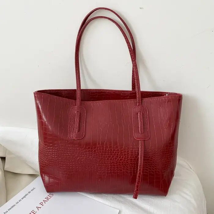 Sac à bandoulière grande capacité pour femme style urbain 2025 – Nouvelle tendance mode polyvalente INS – Sac seau populaire et très prisé sur internet