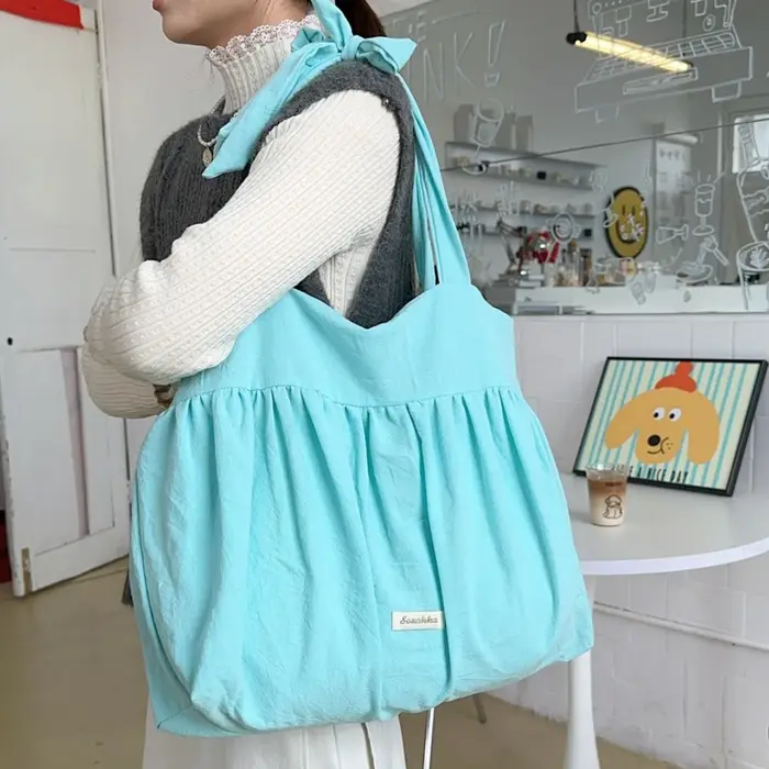 SOZAKKA paresseux lapin grande capacité sac fourre-tout ceinturé toile sac à bandoulière décontracté Sle sous les bras sac printemps été nouveau modèle sac à main
