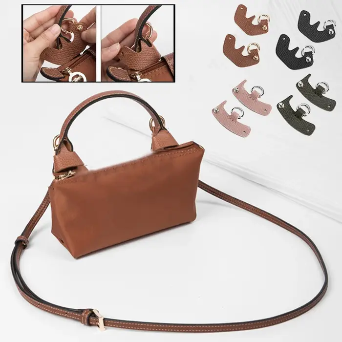 Sangles de sac longues en cuir véritable