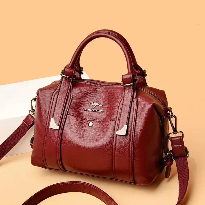 Sac fourre-tout décontracté en cuir pour femme