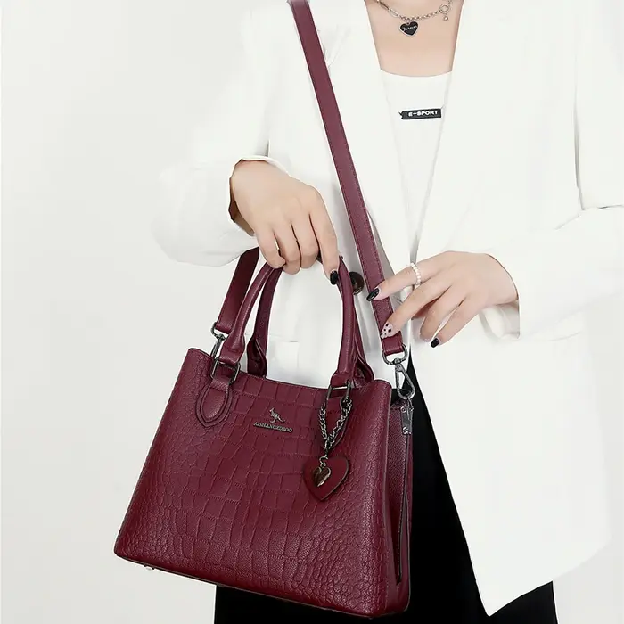 Sac à bandoulière alligator pour femme