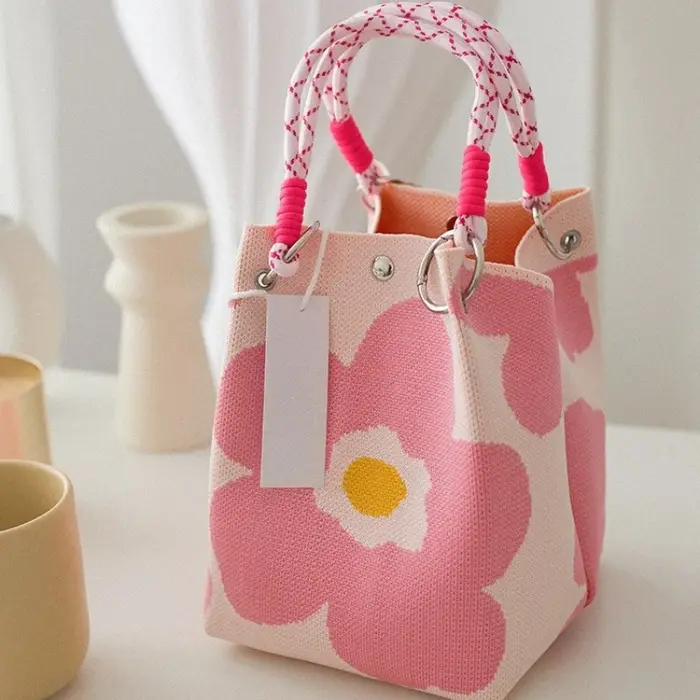 Sac fourre-tout tricoté coréen