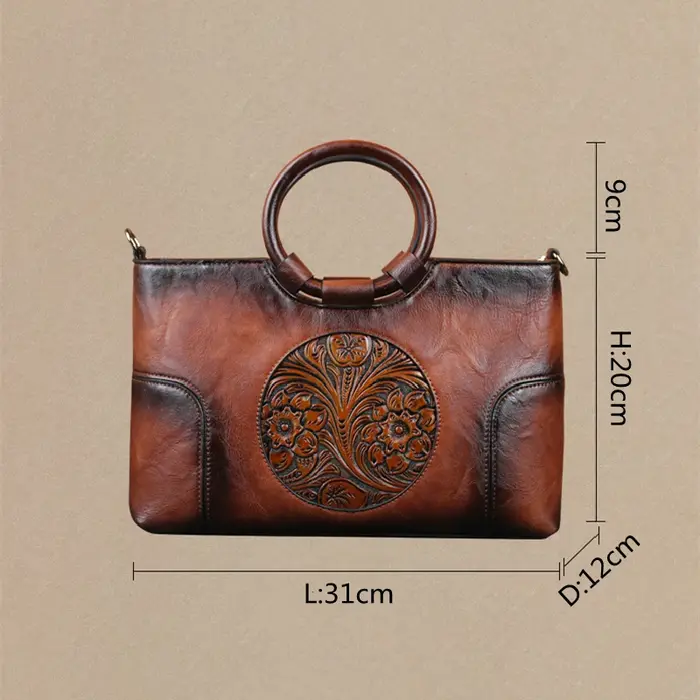 Sac à main rétro en cuir PU pour femme, gaufré, grande capacité, sac messager initié, marron, noir,