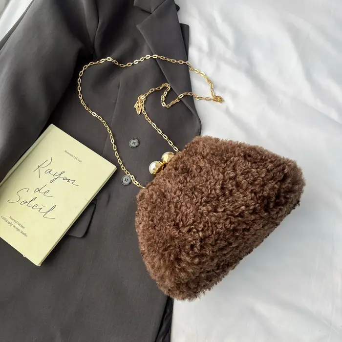 Petits sacs à bandoulière pour femmes, sac de styliste de luxe avec chaîne, sac à bandoulière à Clip
