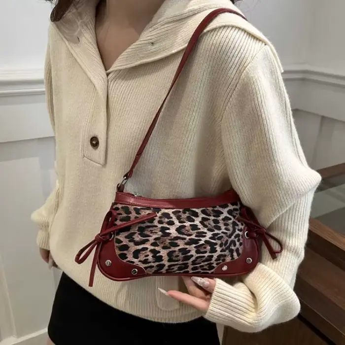 Nouveau sac à aisselles sac à bandoulière tendance doux Double nœud sac à main sac pour femme rétro Simple mode sacs