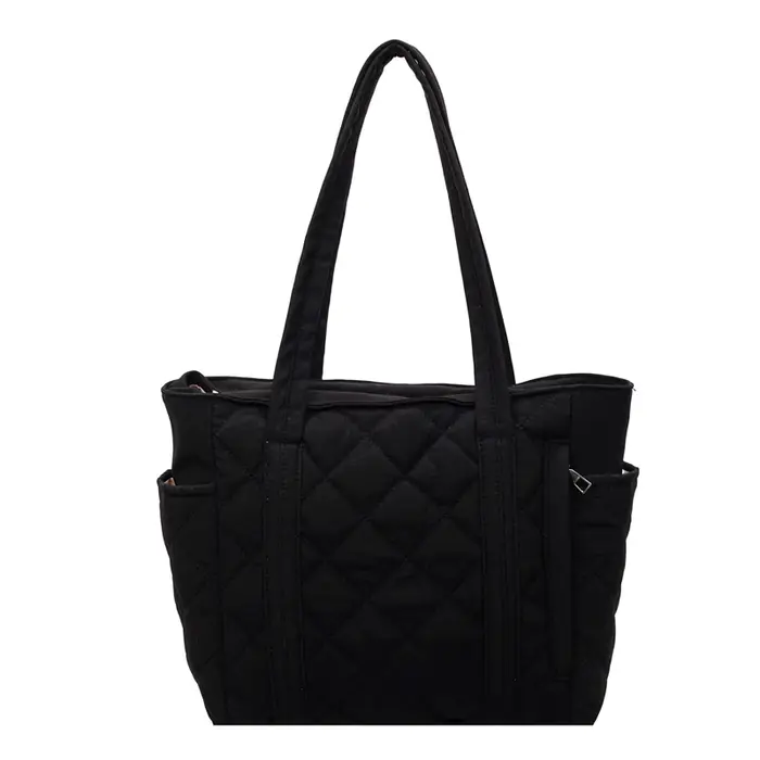 Sac fourre-tout en tissu matelassé pour femmes, sac à bandoulière de grande capacité pour les déplac