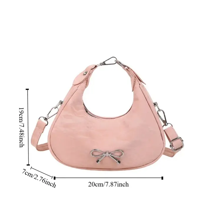 Sac à bandoulière élégant grande capacité avec nœud