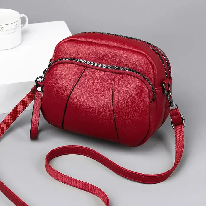 Sac à bandoulière décontracté en cuir PU pour femmes